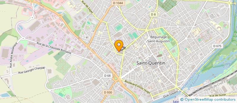 localisation de l'entreprise MADAME CAROLINE DUPUIS à SAINT-QUENTIN