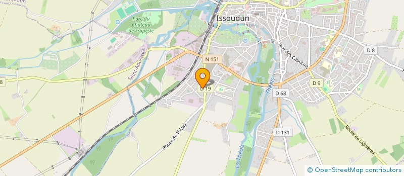 localisation de l'entreprise MADAME CAROLINE DURAND à ISSOUDUN