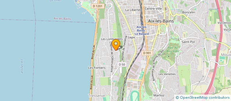 localisation de l'entreprise MADAME CAROLINE DURAND  AIX-LES-BAINS