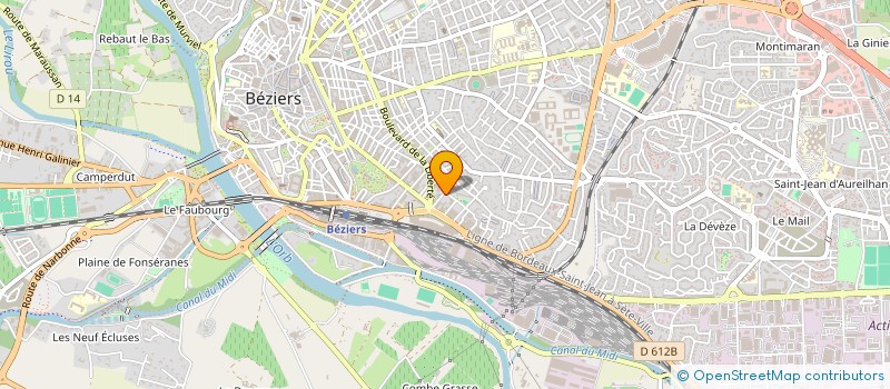 localisation de l'entreprise MADAME CAROLINE DUSANTER  BEZIERS