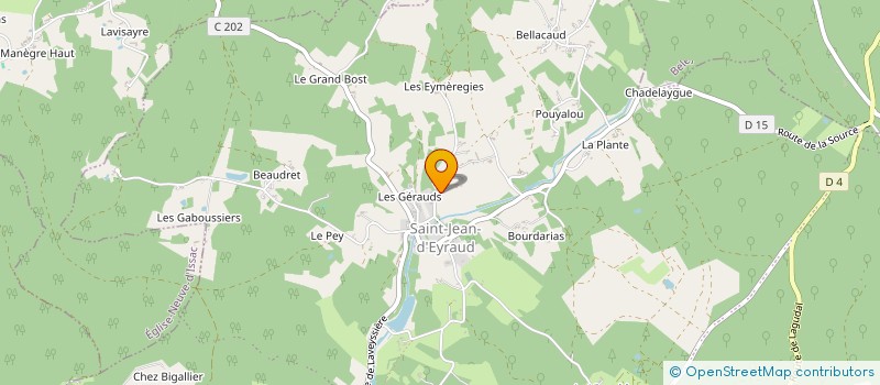 localisation de l'entreprise MADAME CAROLINE DUSSEAU  EYRAUD-CREMPSE-MAURENS