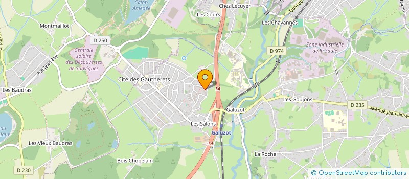 localisation de l'entreprise MADAME CAROLINE DUTHEL-GUY  SAINT-VALLIER