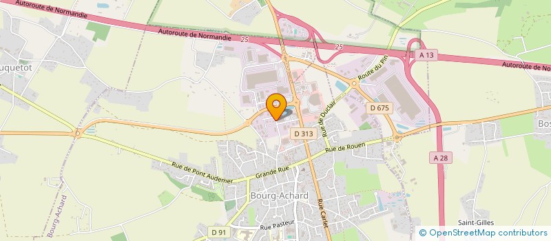 localisation de l'entreprise MADAME CAROLINE DUVAL  BOURG-ACHARD