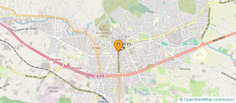 localisation de l'entreprise MADAME CAROLINE EBERL à HYERES