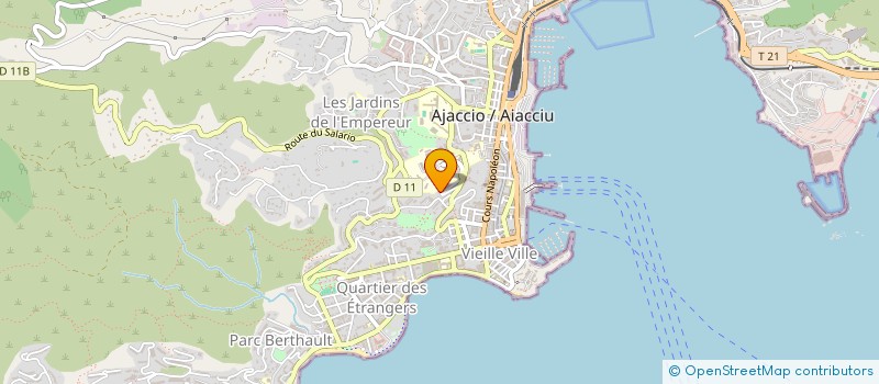 localisation de l'entreprise MADAME CAROLINE EGLOFF à AJACCIO