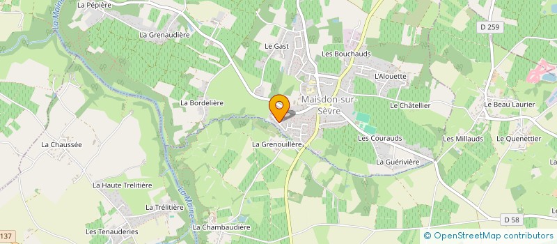 localisation de l'entreprise MADAME CAROLINE EHRLACHER  MAISDON-SUR-SEVRE