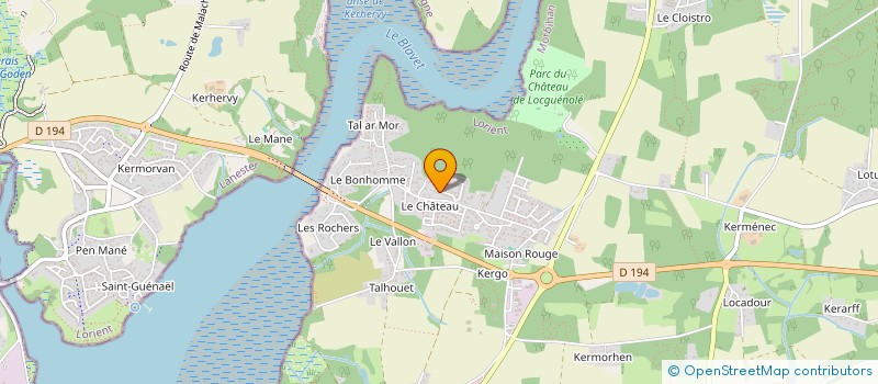 localisation de l'entreprise MADAME CAROLINE ELEGOET  KERVIGNAC