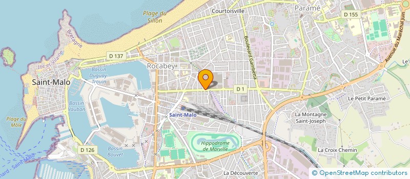 localisation de l'entreprise MADAME CAROLINE ENOT  SAINT-MALO