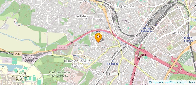 localisation de l'entreprise MADAME CAROLINE ERICA  PALAISEAU