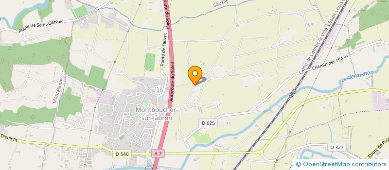 localisation de l'entreprise MADAME CAROLINE ERNESTI  MONTBOUCHER-SUR-JABRON