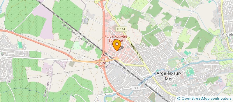 localisation de l'entreprise MADAME CAROLINE ESCALADA  ARGELES-SUR-MER