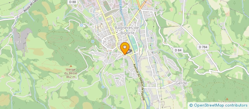 localisation de l'entreprise MADAME CAROLINE EUMAN  BAGNERES-DE-BIGORRE