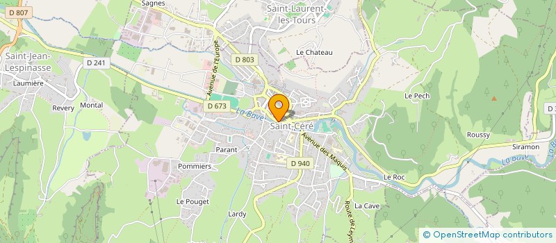 localisation de l'entreprise MADAME CAROLINE EYMOND à SAINT-CERE
