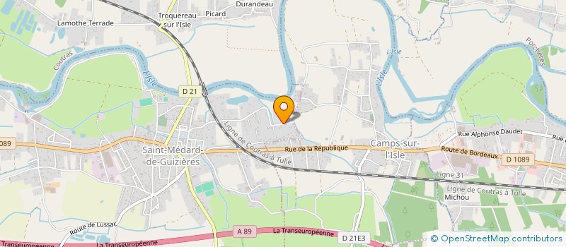 localisation de l'entreprise MADAME CAROLINE FABERT  SAINT-MEDARD-DE-GUIZIERES