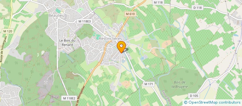 localisation de l'entreprise MADAME CAROLINE FABRE  RESTINCLIERES