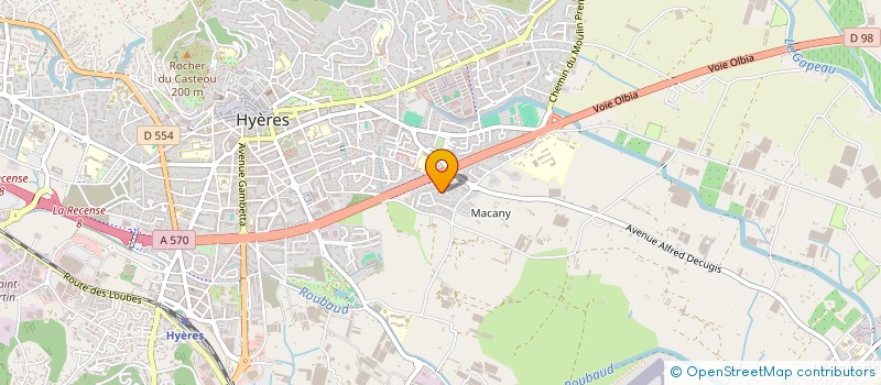 localisation de l'entreprise MADAME CAROLINE FABRE  HYERES