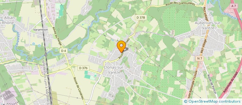 localisation de l'entreprise MADAME CAROLINE FABRE  CLONAS-SUR-VAREZE