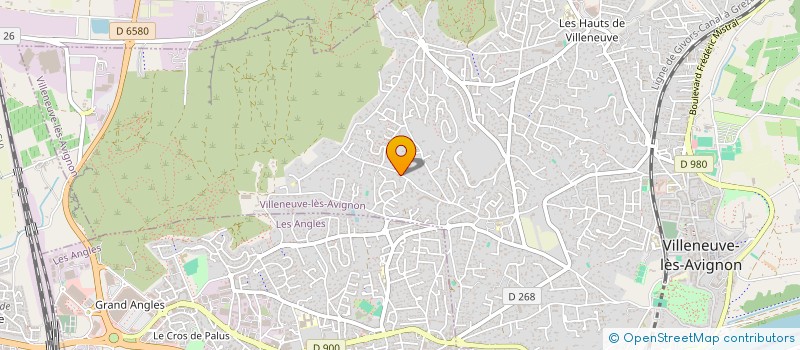 localisation de l'entreprise MADAME CAROLINE FABRE  VILLENEUVE-LES-AVIGNON
