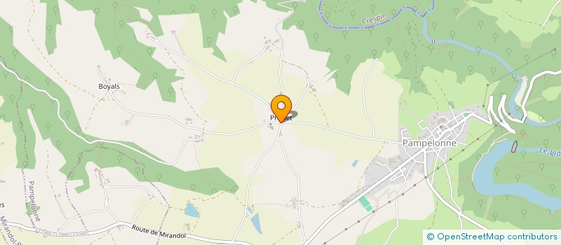 localisation de l'entreprise MADAME CAROLINE FABRE  PAMPELONNE