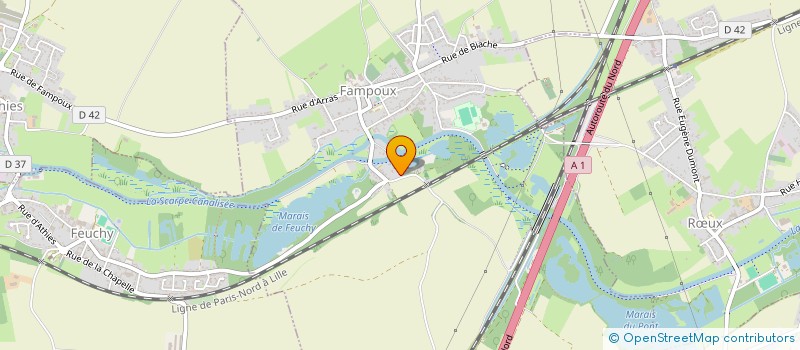 localisation de l'entreprise MADAME CAROLINE FAGNET  FAMPOUX