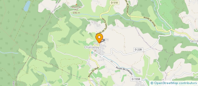 localisation de l'entreprise MADAME CAROLINE FARABOZ  CHASSELAY