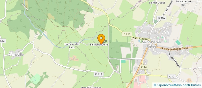 localisation de l'entreprise MADAME CAROLINE FARIBAULT  SAINT-PIERRE-EGLISE