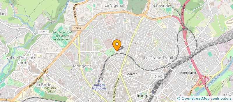 localisation de l'entreprise MADAME CAROLINE FAUTRELLE à LIMOGES
