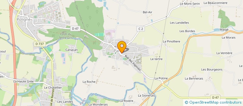 localisation de l'entreprise MADAME CAROLINE FERET  PANCE