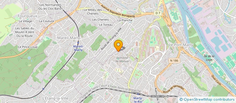 localisation de l'entreprise MADAME CAROLINE FERNANDEZ  MARLY-LE-ROI