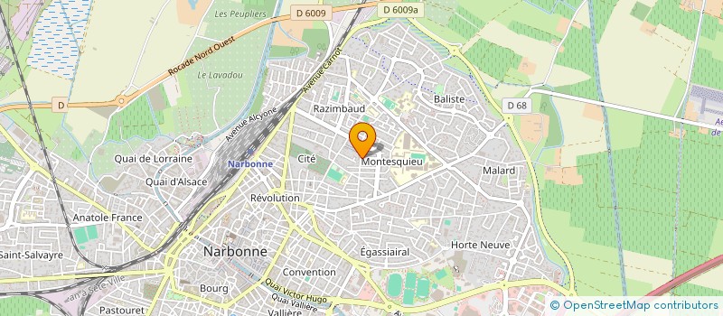 localisation de l'entreprise MADAME CAROLINE FERNANDEZ ALVAREZ  NARBONNE