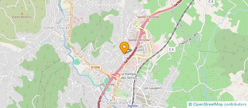 localisation de l'entreprise MADAME CAROLINE FERRANDIZ  SOLLIES-PONT