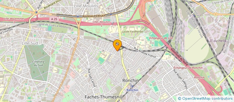 localisation de l'entreprise MADAME CAROLINE FERRER à LILLE