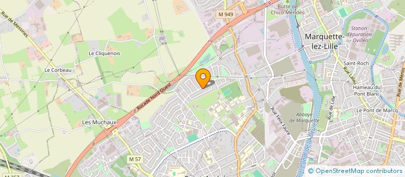 localisation de l'entreprise MADAME CAROLINE FERREZ  MARQUETTE LEZ LILLE