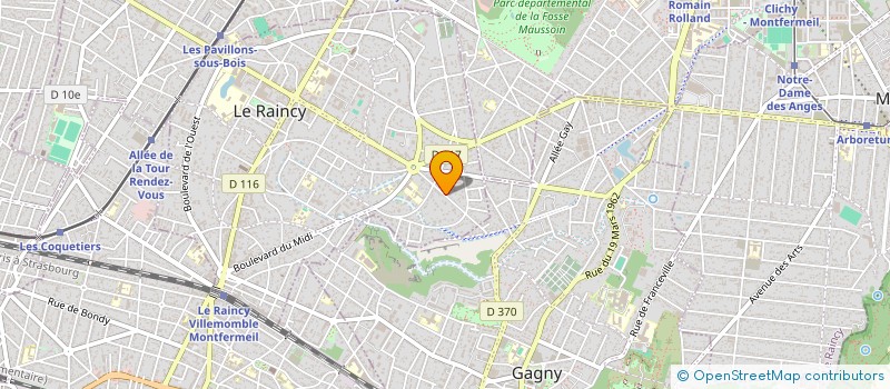 localisation de l'entreprise MADAME CAROLINE FERRON à LE RAINCY