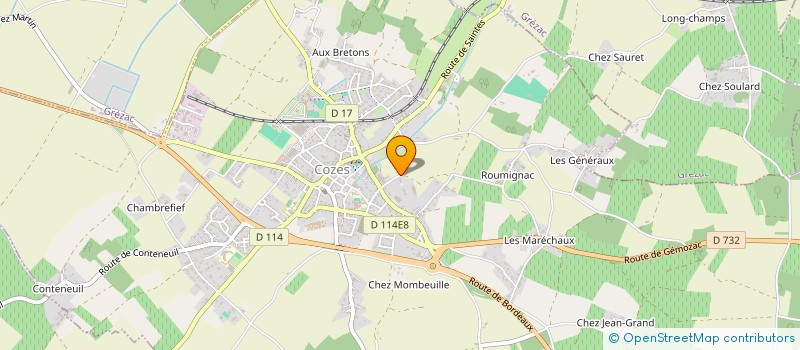 localisation de l'entreprise MADAME CAROLINE FILLATOF  COZES