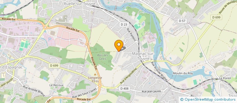 localisation de l'entreprise MADAME CAROLINE FISSIER à MAGNAC-SUR-TOUVRE