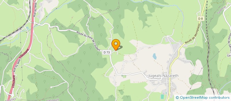 localisation de l'entreprise MADAME CAROLINE FLAMARY  JUGEALS-NAZARETH