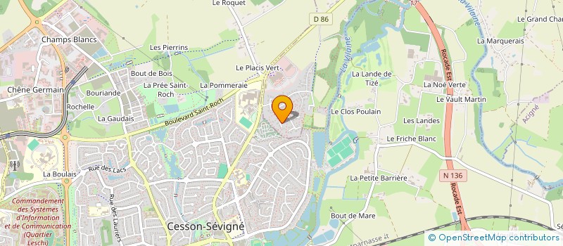 localisation de l'entreprise MADAME CAROLINE FLAMENT  THORIGNE FOUILLARD