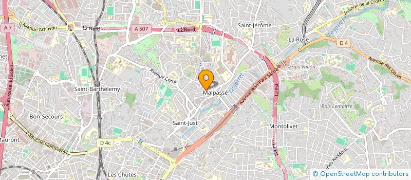 localisation de l'entreprise MADAME CAROLINE FLORY à MARSEILLE
