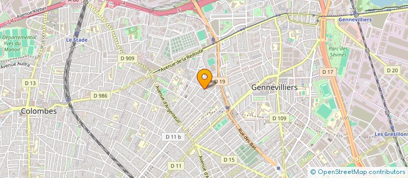 localisation de l'entreprise MADAME CAROLINE FOEILLET à ASNIERES-SUR-SEINE