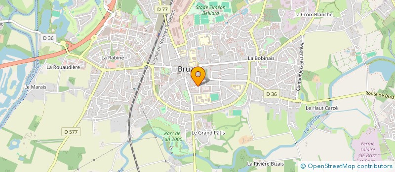 localisation de l'entreprise MADAME CAROLINE FORTIN  BRUZ