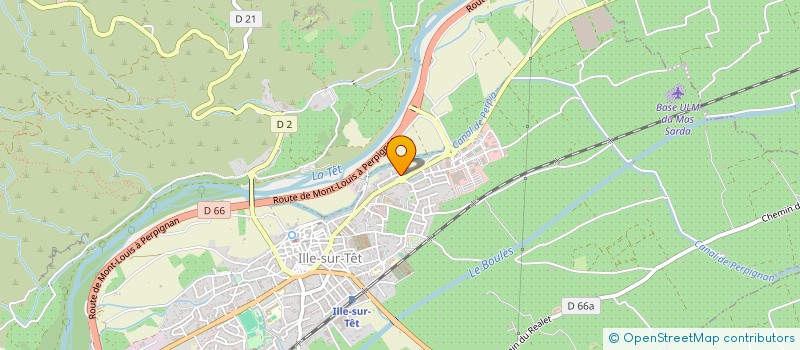 localisation de l'entreprise MADAME CAROLINE FOUCAUD à ILLE-SUR-TET