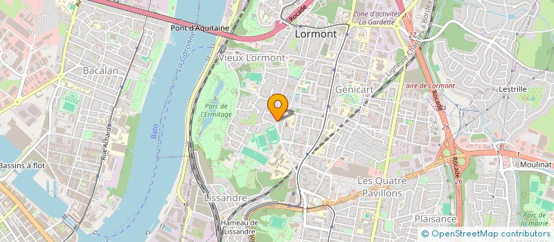 localisation de l'entreprise MADAME CAROLINE FOULON  LORMONT