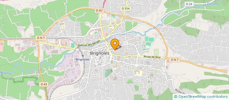 localisation de l'entreprise MADAME CAROLINE FOURNIER à BRIGNOLES