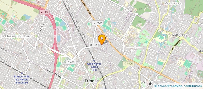 localisation de l'entreprise MADAME CAROLINE FRACHON à SAINT-PRIX