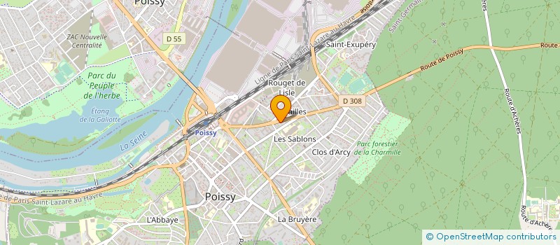 localisation de l'entreprise MADAME CAROLINE FRAILICH  POISSY