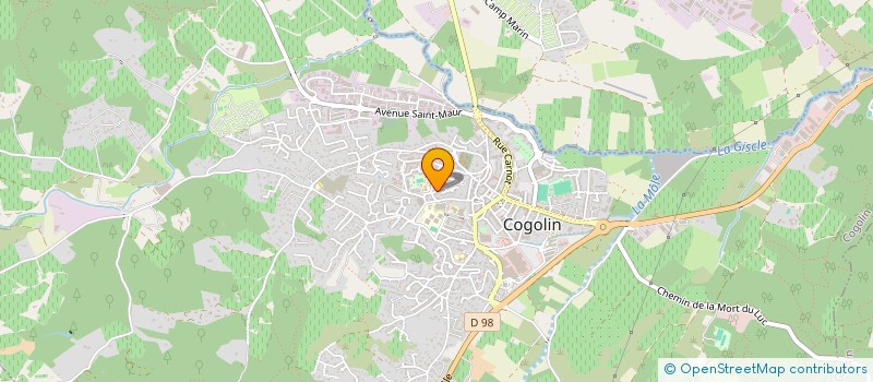 localisation de l'entreprise MADAME CAROLINE FRANCESCHI  COGOLIN