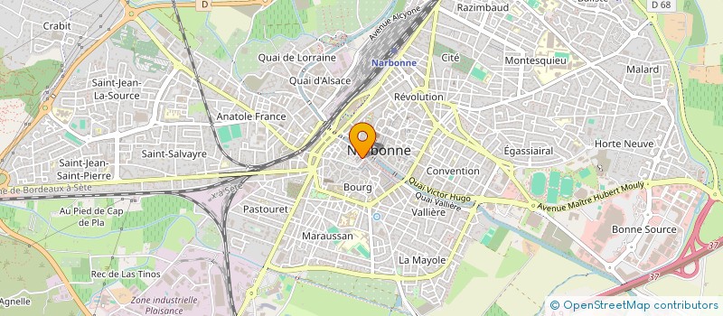 localisation de l'entreprise MADAME CAROLINE FRANK à NARBONNE