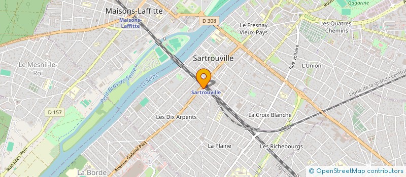 localisation de l'entreprise MADAME CAROLINE FREIRE  SARTROUVILLE