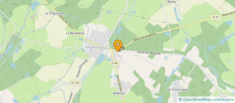 localisation de l'entreprise MADAME CAROLINE FRELAT  MONTEREAU